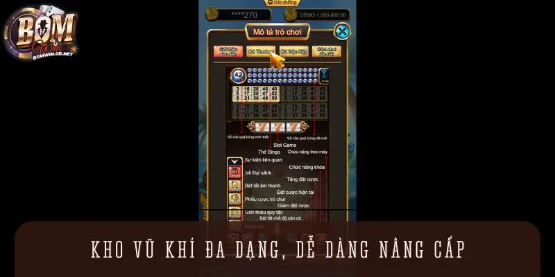 Kho vũ khí tại đây được trang bị tối tân và bạn cũng có thể nâng cấp dễ dàng